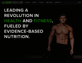 veganfitness.com screenshot