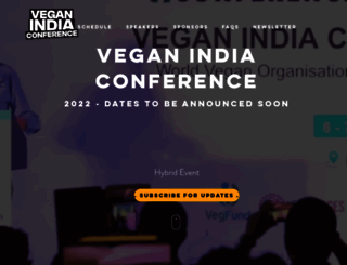 veganindiaconference.com screenshot