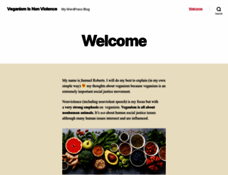 veganismisnonviolence.com screenshot