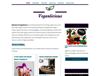 veganlicious.com screenshot