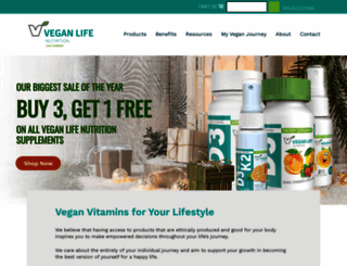 veganlifenutrition.com screenshot