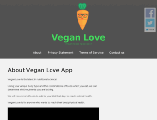 veganloveapp.com screenshot
