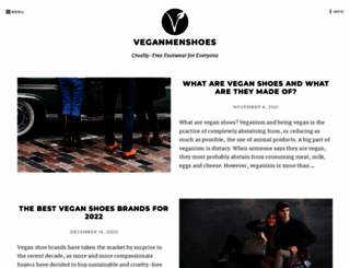 veganmenshoes.com screenshot