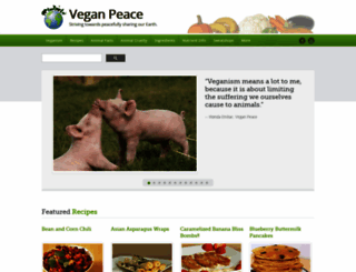 veganpeace.com screenshot