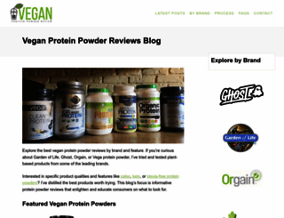 veganproteinpowder.reviews screenshot