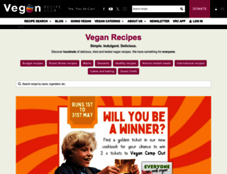 veganrecipeclub.org.uk screenshot