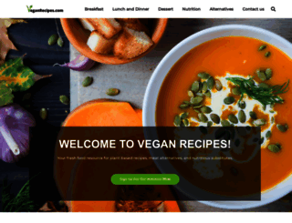 veganrecipes.com screenshot