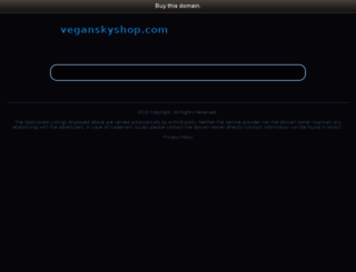veganskyshop.com screenshot