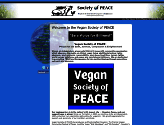 vegansocietyofpeace.org screenshot