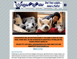 vegaspigpets.org screenshot