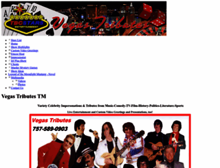 vegastributes.com screenshot