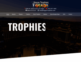 vegastrophies.com screenshot