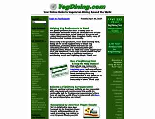 vegdining.com screenshot
