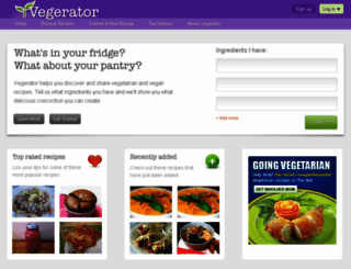 vegerator.com screenshot
