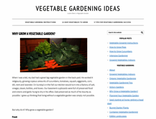 vegetablegardeningideas.com screenshot