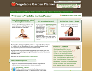 vegetablegardenplanner.com screenshot