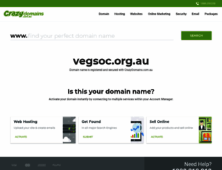 vegsoc.org.au screenshot