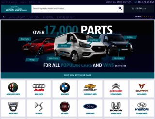 vehicle-spares.com screenshot