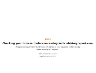 vehiclehistoryreport.com screenshot