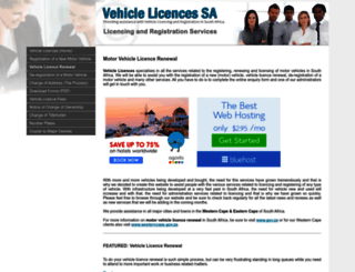 vehiclelicences-sa.co.za screenshot