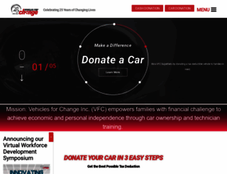 vehiclesforchange.org screenshot