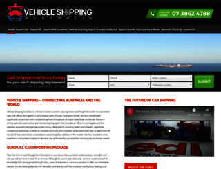 vehicleshippingaustralia.com.au screenshot