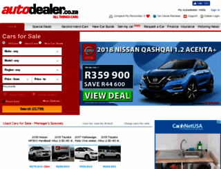 vehicletrader.co.za screenshot