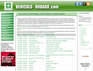 vehiculo-robado.com screenshot