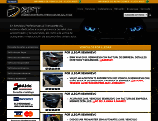 vehiculosaccidentados.com screenshot