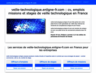 veille-technologique.enligne-fr.com screenshot