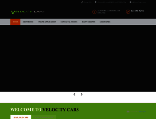 velocitycars.co.za screenshot