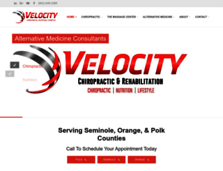 velocitychiropractic.com screenshot