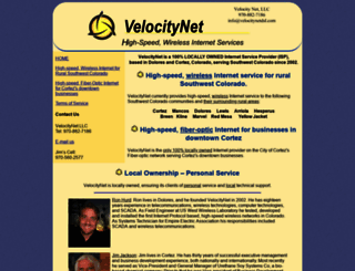 velocitynetdsl.com screenshot