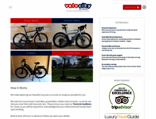 velocityrides.com.au screenshot