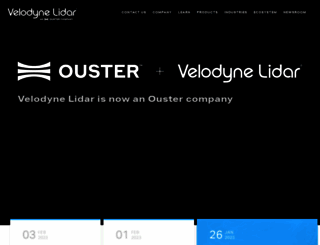 velodynelidar.com screenshot