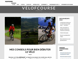 velofcourse.fr screenshot