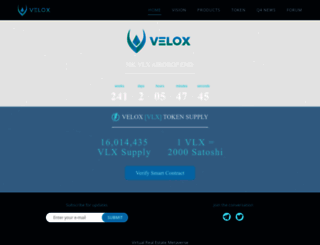 veloxproject.io screenshot