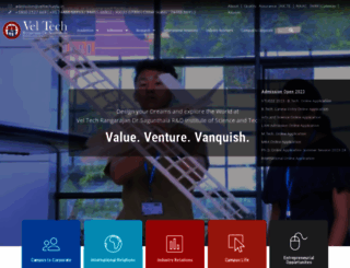 veltech.edu.in screenshot