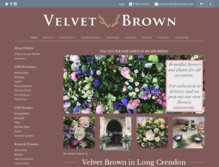 velvetbrown.co.uk screenshot