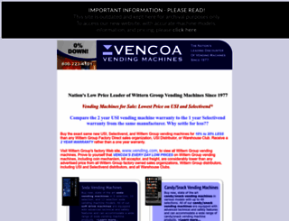vencoavendingmachines.com screenshot