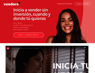 vendora.com.mx screenshot