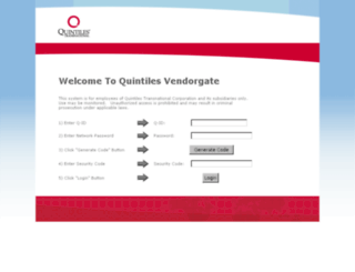 vendorgate-edc.quintiles.com screenshot