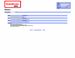 vendorlist.com screenshot