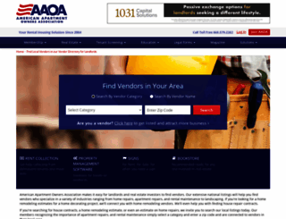 vendors.american-apartment-owners-association.org screenshot