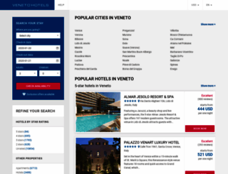 venetohotelsweb.com screenshot