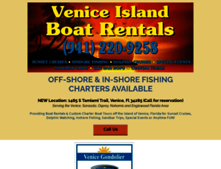 veniceislandboatrentals.com screenshot