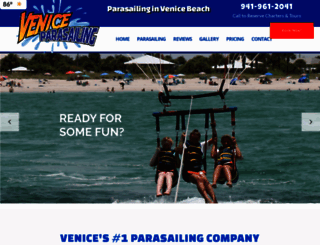 veniceparasailing.com screenshot