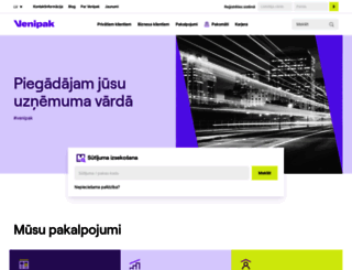 venipak.lv screenshot