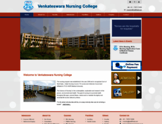 venkateswaranursing.ac.in screenshot