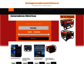ventageneradoreselectricos.es screenshot